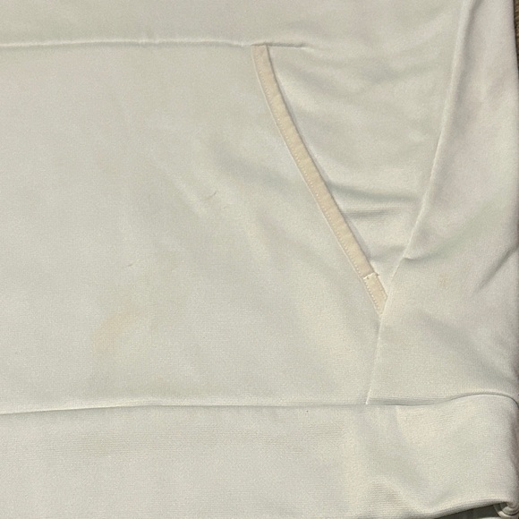 Under Armour Mens Rival Fleece Pullover Hoodie Sweatshirt Red White Logo Size M - Picture 4 of 8